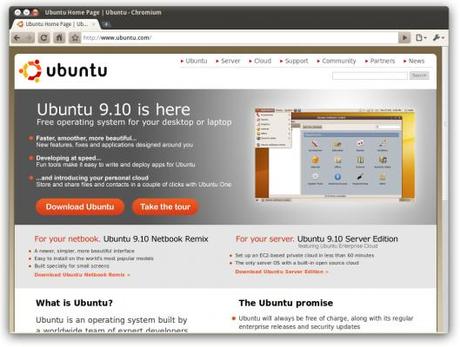 Le thème Google Chrome Ubuntu Ambiance