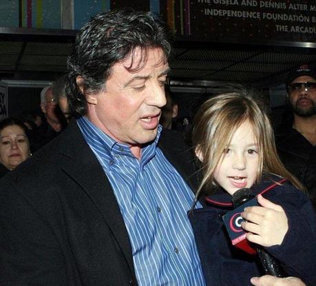 Sylvester Stallone et de sa fille Rose