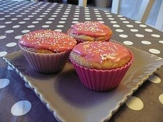 Cupcakes à la fraise