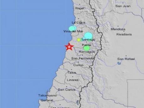 Un séisme de forte magnitude et destructeur, 7.2 sur l'échelle de Richter, vient de frapper le Chili à 14 h 39, Temps Universel...