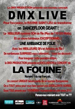 DMX Prod – Concert La Fouine [Affiche/Flyer] 2010