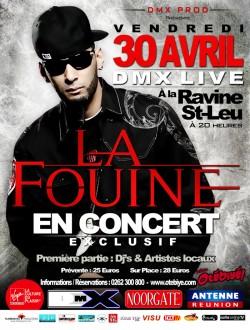 DMX Prod – Concert La Fouine [Affiche/Flyer] 2010