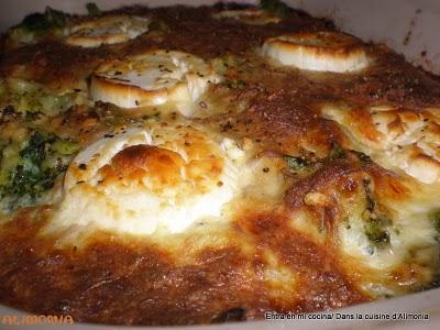 Graten de brocolis-atun-queso / Gratin de brocolis au thon et au fromage