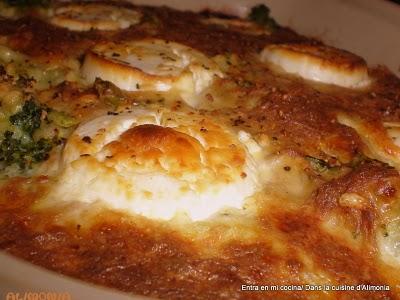 Graten de brocolis-atun-queso / Gratin de brocolis au thon et au fromage