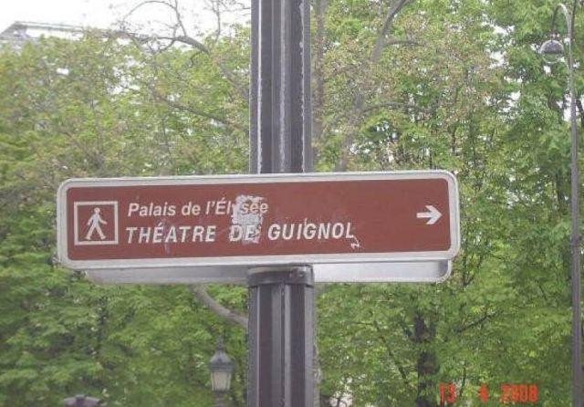 Panneau de l’Elysée ou de Guignol?