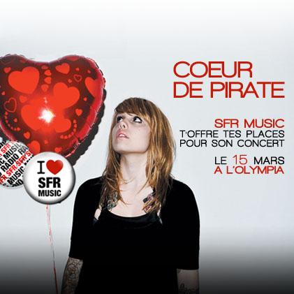 Coeur de Pirate ... Gagne des places pour son concert grâce à Goom Radio !