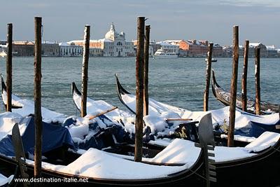 Venise après la tempête de neige