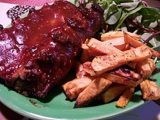 Frites de patate douce épicées