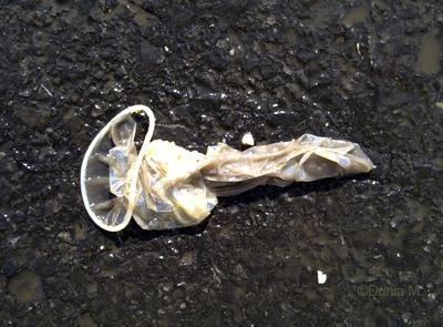 La Chaux-de-Fonds:  préservatif usagé