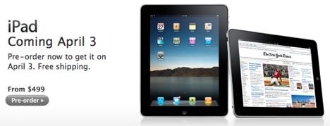 Les premiers retours sur la pré-commande de l’iPad aux US