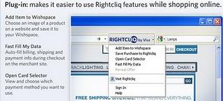 Rightcliq wallet by Visa