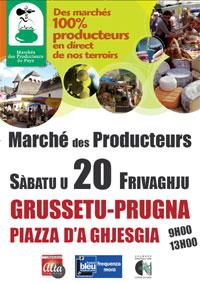 Nouveau Marché des Producteurs aujourd'hui de 9h à 13h à Ajaccio.