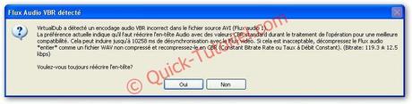 virtualdubmod_audio_2 #171 Recompresser l’audio d’un Divx avec VirtualDubMod.