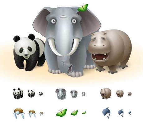 98 Magnifiques icônes tendances et gratuites d’animaux trop mignons !