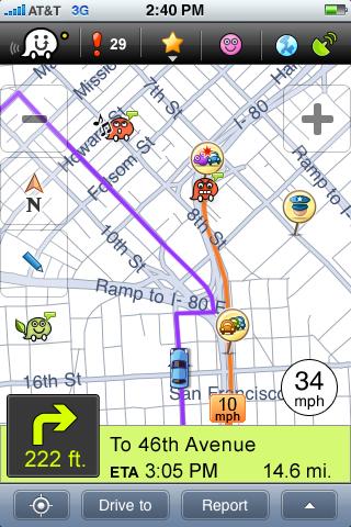 [News : Apps] Waze un GPS gratuit fait par les conducteurs !