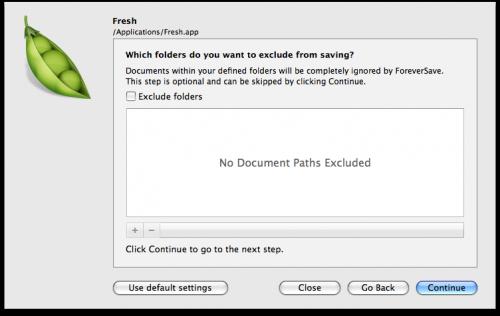 ForeverSave™ fichiers à exclure, Mac Aficionados©