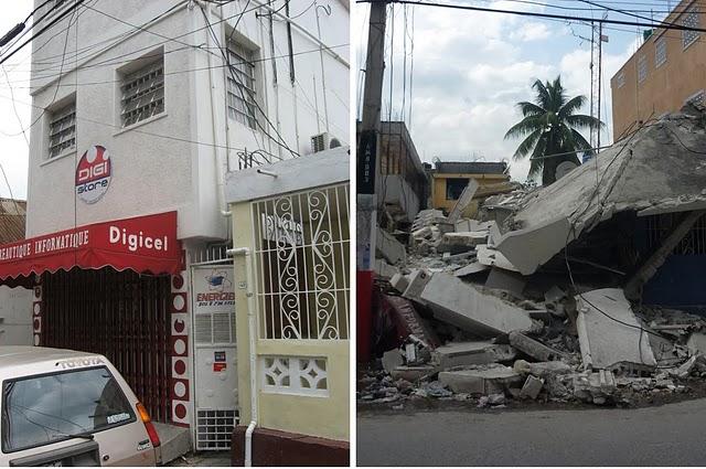 AVANT-APRÈS: IMMEUBLES DE MÉDIAS EFFONDRÉS