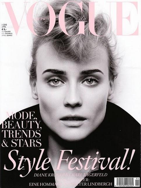 [couv] Diane Kruger pour Vogue Allemagne