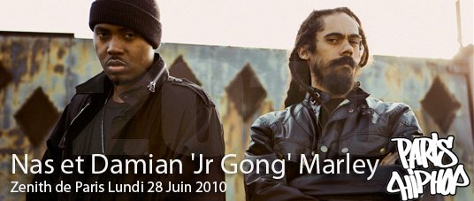 Nas & Damian Marley au  Zénith de Paris le 28 Juin