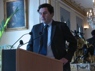 Hervé Bel, lauréat ému de du prix Edmée de la Rochefoucauld 2010
