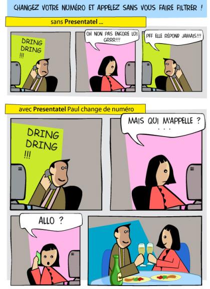 Avec Presentatel, je change mon numéro comme je veux !