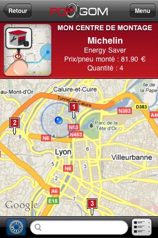 [News : Apps] POPGOM des pneus à portés de Iphone