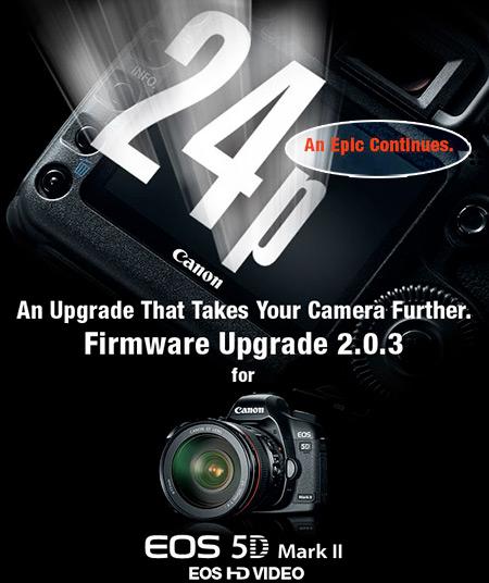 La MAJ 2.0.3 du Canon EOS 5D MKII rencontre des problèmes - Voici la MAJ 2.0.4