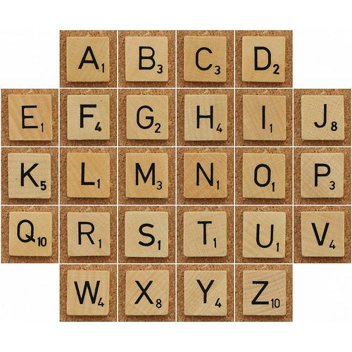 Wood Scrabble Tiles par Leo Reynolds