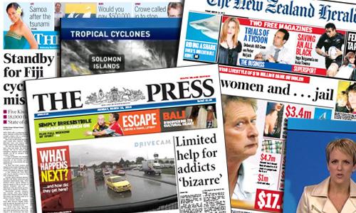 News Zealand: revue de presse de la semaine