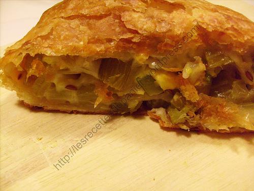 Roulé de céleri-branche au reblochon / Celery and reblochon cheese roll