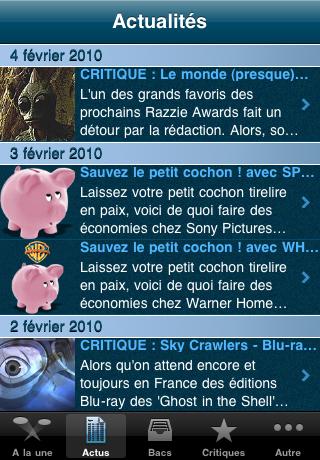 [News : Apps] DVDfr l’actualité de plus de 45 000 DVD et Blu-ray français.