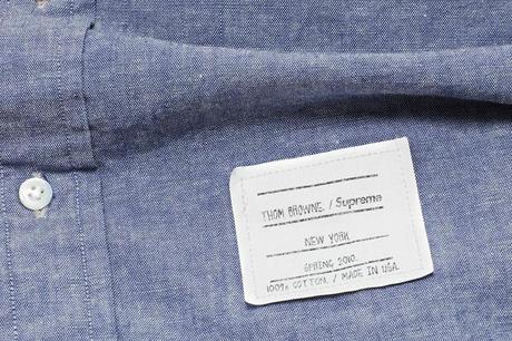 Post image for Thom Browne et Supreme s’associent pour 3 chemises Oxford