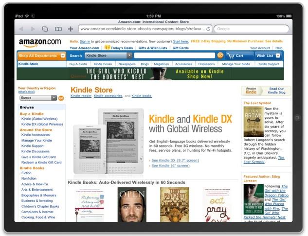 Avec le Kindle pour Mac, verra t on le Kindle Store sur l'iPad ?
