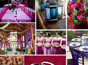 décoration mariage mauve, violet, rose