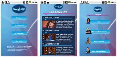 Nouvelle Star, l'application Android