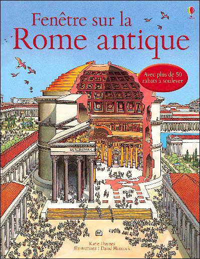 enêtre sur la Rome antique dispose de rabats à soulever, doc à doc les Romains est un tout petit livre dont les commentaires sont écrits dans un vocubulaire simple et abordable.