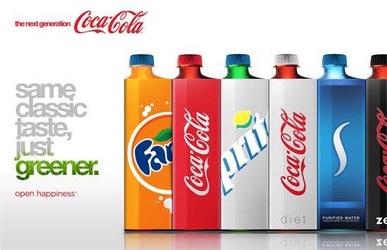eco coca cola 1 Un concept de bouteille écologique ... pas ininterressant !