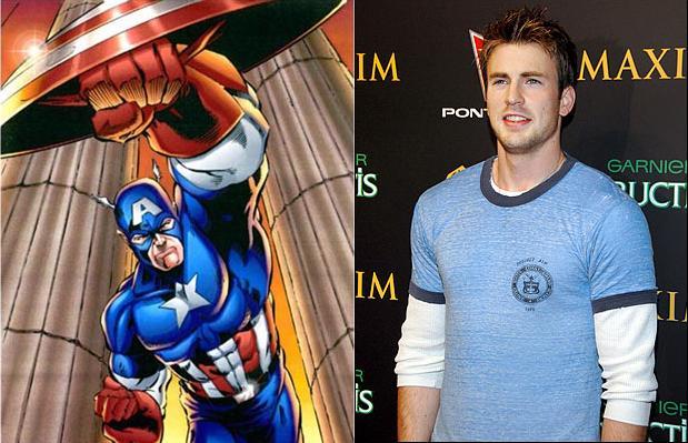Chris Evans en Captain America
