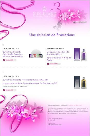 Le printemps annonce une éclosion de promotions chez Molinard.