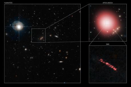 La galaxie distante SMMJ2135-0102