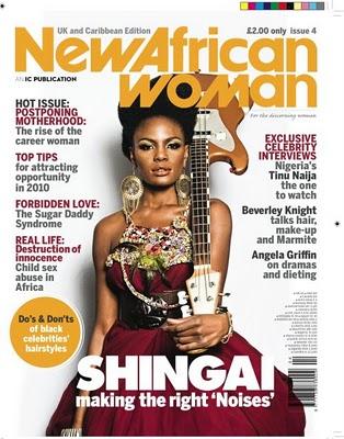 Shingaï Shoniwa dans NewAfrican Woman magazine