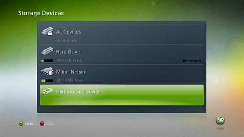 La Xbox 360 et la Clé USB enfin compatible