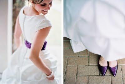 Des chaussures de mariage violettes? Oui, je le veux !