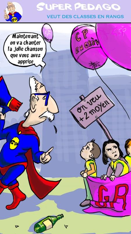Super Pédago veut des classes en rangs