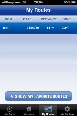 Test de l’application ‘Running To The People’ pour iPhone