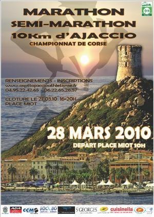 Le Marathon, les 10kms d'Ajaccio comptant pour le Championnat de Corse se tient demain à Ajaccio.
