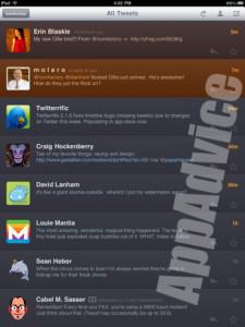 Twitterific sur iPad dès le 3 avril