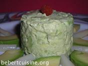 mousse d'avocat et asperge