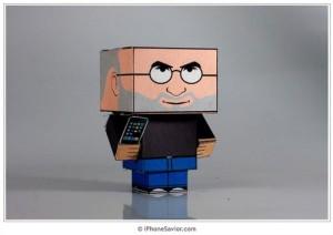 Un Steve Jobs en papier sur votre bureau