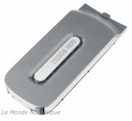 Le disque dur de 250 Go pour la Xbox 360 débarque enfin en France